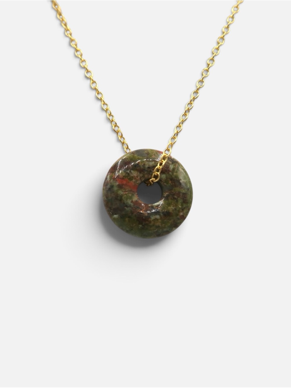 UNAKITE NECKLACE (GOLD)